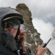 Satellite phone on mountain